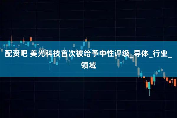 配资吧 美光科技首次被给予中性评级_导体_行业_领域